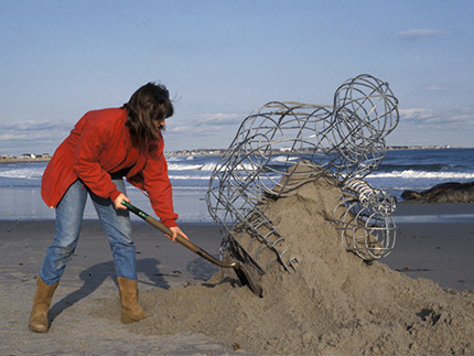 Cairn — Body/Sea (Temporary installation at Maine beach)